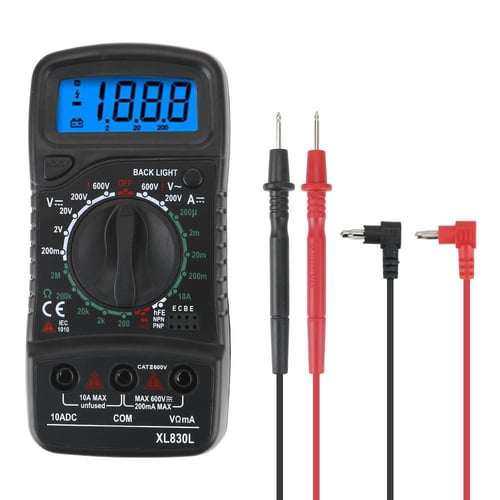 Digital LCD Voltmeter Ammeter Ohmmeter Multimeter Volt AC DC