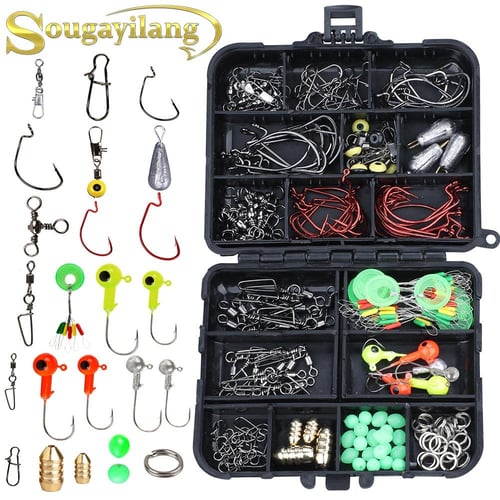 Fishing Tackle Tools 173Pcs Fishing Accessories Kit Travel