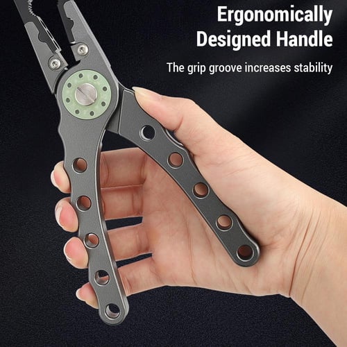 Aluminum Fishing Pliers Hook Remover Open Ring Multifunctional
