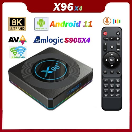 Amlogic S905X4 X96 Max+ Ultra 8K Android 11.0 Bluetooth 64GB Dual WiFi TV  Box 