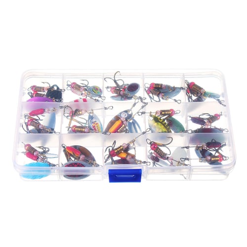 30 Pcs/Lot 2.5-4cm Colorful Tront Spoon Steel Metal Fishing Lures Spinner Baits  Crankbait Assorted Fishing Hooks Bass Tackle With Box - buy 30 Pcs/Lot  2.5-4cm Colorful Tront Spoon Steel Metal Fishing Lures