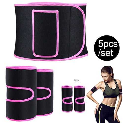 5pcs/Set Body Trimmer Belt, Legs Arms Waist Trainer Slimmer Kit Weight Loss  Wrap, Stomach Fat Burner - buy 5pcs/Set Body Trimmer Belt, Legs Arms Waist  Trainer Slimmer Kit Weight Loss Wrap, Stomach