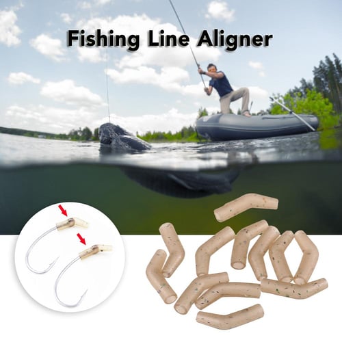 Fishing Line Aligner Anti-tangle Hook Sleeves Bent Hook Aligner
