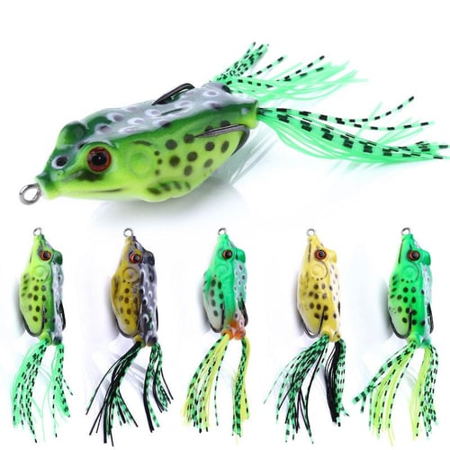 Topwater Frog Lures Frog Fishing Lures Soft Fishing Baits Hollow Body 3D  Eyes Frog Lure Weedless Swimbait with Hook for Bass Pike - buy Topwater  Frog Lures Frog Fishing Lures Soft Fishing