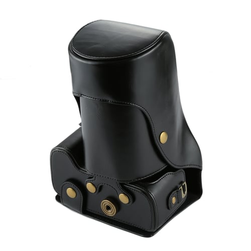 Full Body Camera PU Leather Case Bag for Nikon D7200 / D7100 / D7000 Color : Black 18-200/18-140mm Lens Durable