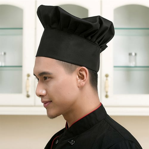 1PC Adjustable Chef Hat Men Women's Kitchen Baker Chef Catering Mushroom Cap New 
