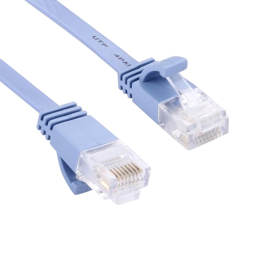 Length Cables & Accessories CAT6 Ultra-Thin Flat Ethernet Network LAN Cable 2m 