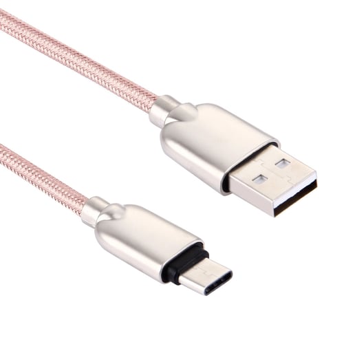 Type-C to USB Data Sync Charging Cable for Galaxy S8 & S8 1M Woven Style Metal Head 108 Copper Cores USB-C / LG G6 Huawei P10 & P10 Plus Xiaomi Mi 6 & Max 2 and other Smartphones Protective