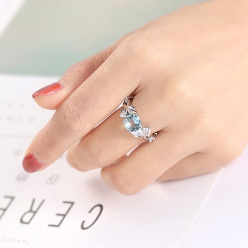Alloy Fashion Rings for Women Full Round Diamond Accent Decor Charm Jewelry Size 6-10 10