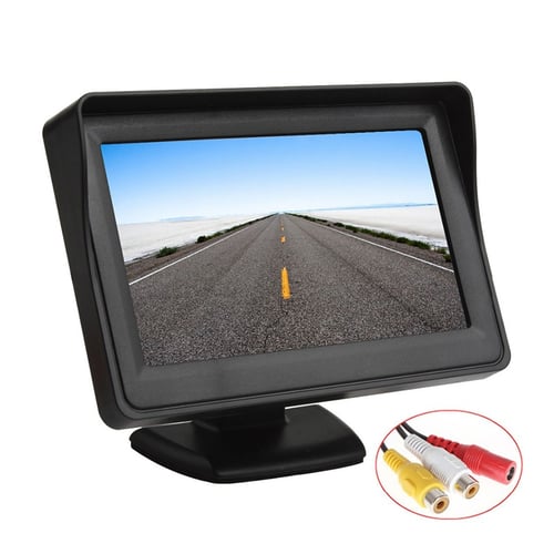 4.3" Display Monitor TFT Digital LCD Color SunShade Screen Car Rearview Parking 