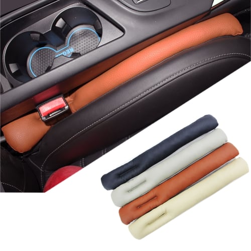 Leather Car Seat Gap Filler Pockets Multifuntion Auto Seats Leak Stop Pad Soft P 