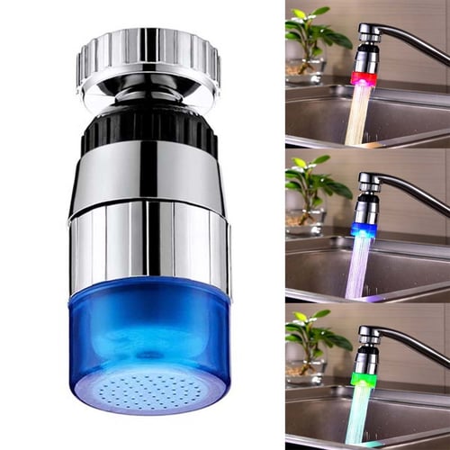 58 x 28mm SDF-B7 1 LED ABS Temperature Sensor RGB LED Faucet Lightheaded Water Glow Shower Sizing N/A Interface 22mm