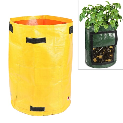 2pcs PE Potato Planting Bag 7/10 Gallon Garden Bucket Garden Plant Growth Bag 