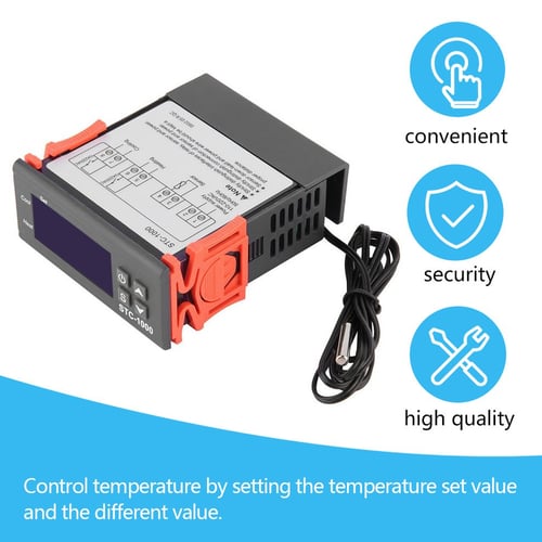Digitaler Stc-1000 Multi Funktional Temperatur Regler Thermostat Mit Sensor I6K1 