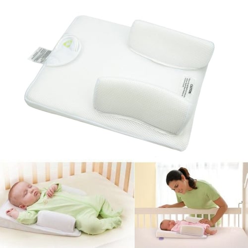 Newborn Baby Pillow Memory Foam Positioner Prevent Flat Head Anti Roll Pillows 