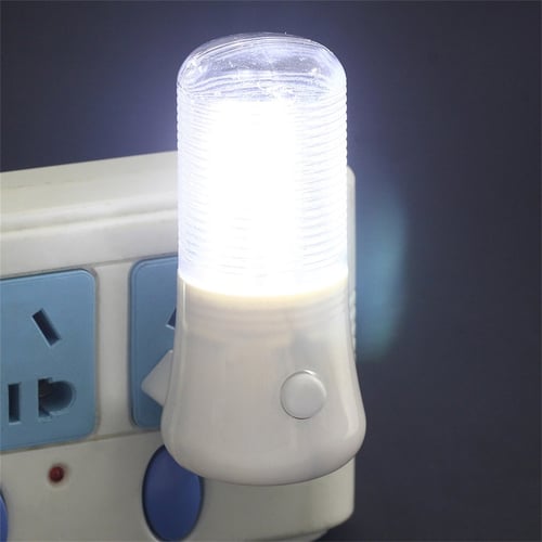 LED Night Light Wall Plug-in Bright Light White Saving Energy AC Powered 220V