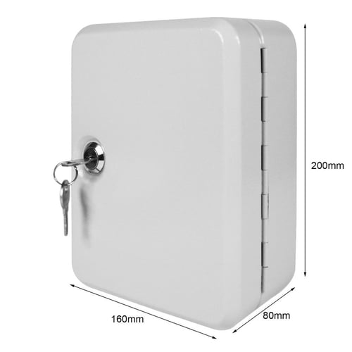 20 Tags Fobs Wall Mounted Lockable Security Metal Key Cabinet Box Storage Case S Reviews Zoodmall - Wall Mounted Lockable Box