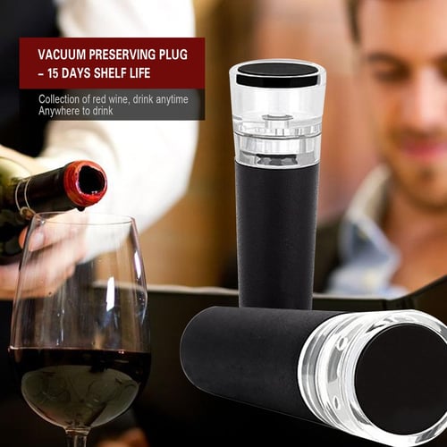 Champagne Vacuum Wine Bottle Freshen Stopper Preserver Air Pump Sealer Plug 