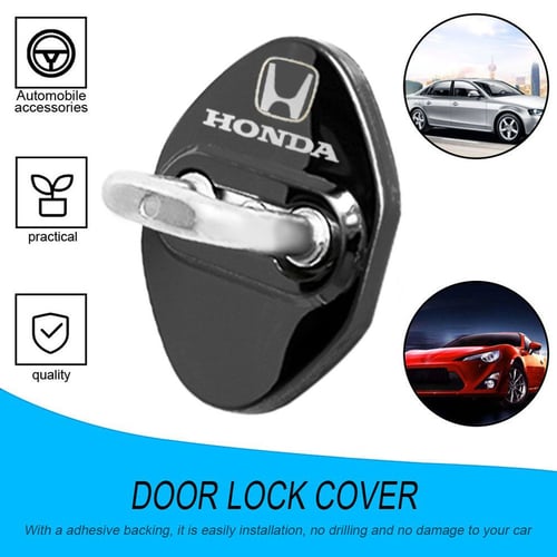 Car Door Lock Buckle Cover Protective Cover For Honda Series Car Sticker 4PCS 