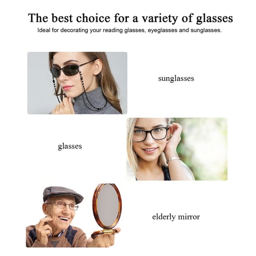 Women Handmade Fashion Imitation Pearl Beaded Eyeglass Eyewears Sunglasses Strap Rope Reading Glasses Chain Cord Holder