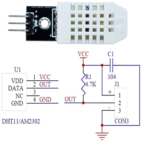 conversión pantalla Monumento sensor am2302 arduino datasheet menos ...