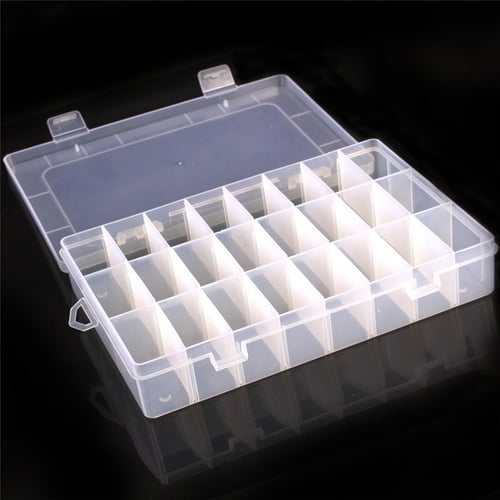 15 Compartments Fishing Fish Hook Bait Lure Box Tackle Storage Container Case 