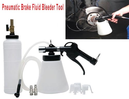 Pneumatic Brake Fluid Bleeder Kit Car Air Extractor Clutch Oil Bleeding Tool