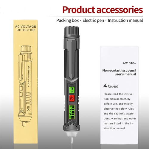 Non-Contact AC Voltage Detector LCD Electric Test Pen Adjustable Sensitivity 