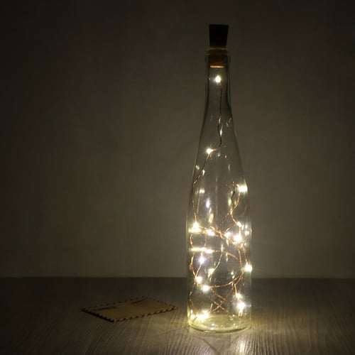 2MLED Copper Wire String Light Fairy Light Lamp Wine Bottle Cork Christmas Light
