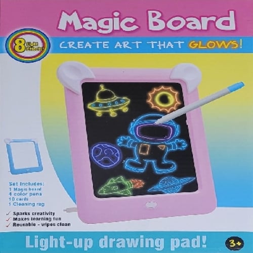 Toy 3D Board Drawing 3D Fluorescent Drawing Board Eye Protection LED Light  20ml