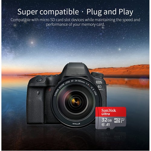 Sandisk Micro Sd Card Ultra A1 Memory Card Class 10 Read Speed 100mb S 16gb 32gb 64gb 128gb 256gb 512gb 1tb Free Card Adapter Buy Sandisk Micro Sd Card Ultra A1 Memory Card Class 10 Read Speed 100mb S Sandisk Micro Sd Card Ultra A1 Memory Card Class 10 Read Speed 100mb S 16gb 32gb 64gb 128gb 256gb 512gb 1tb Free Card Adapter Buy Sandisk Micro Sd Card Ultra A1 Memory Card Class 10 Read Speed 100mb S