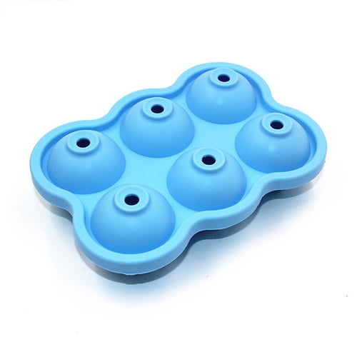 Silicone Ice Cube Mould 6 Holes, Round Ice Cube Trays Reviews