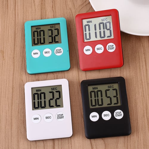 Digital LCD Display Large Magnetic Kitchen Time Counter Cooking Alarm Run Timer