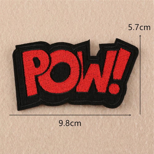 2X Embroidered Sew On Iron On Patch Badge Bag Clothes Applique Fabric DIY Craft 