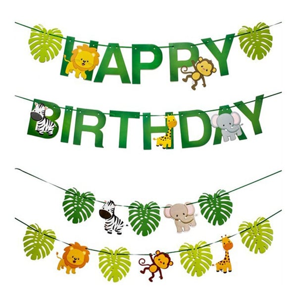 5m Cartoon Jungle Animals Leaves Happy Birthday Banner Festival Party Decor - buy 5m Cartoon Jungle Animals Leaves Happy Birthday Banner Festival Party Decor: prices, reviews | Zoodmall 5m Cartoon Jungle Animals Leaves Happy Birthday Banner Festival Party Decor - buy 5m Cartoon Jungle Animals Leaves Happy Birthday Banner Festival Party Decor: prices, reviews | Zoodmall