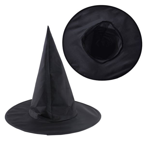 上品 8 Piece Adult Women's Black Witch Hat Halloween Costume Accessory ...