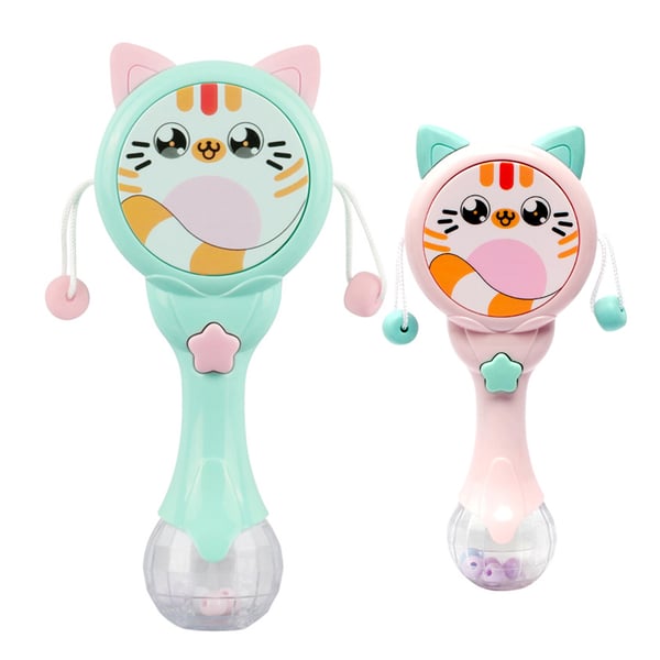 Cartoon Cat Hand Shaking LED Music Rattle Bell Kids Teether Developmental  Toy - buy Cartoon Cat Hand Shaking LED Music Rattle Bell Kids Teether  Developmental Toy: prices, reviews | Zoodmall
