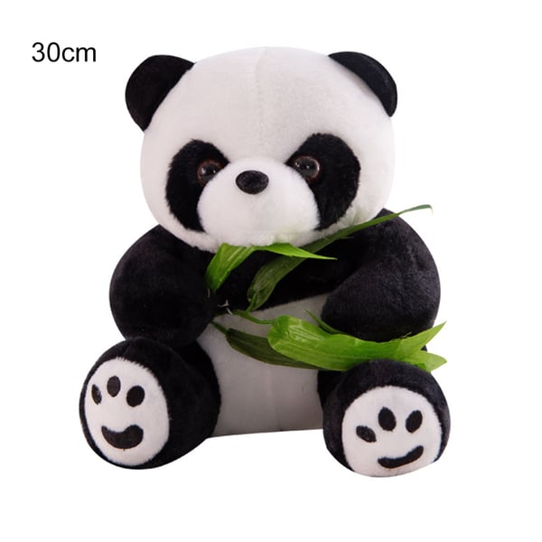 TJH] Vivid Funny Panda with Bamboo Leaves Plush Toys Soft Cartoon Animal Panda  Stuffed Pendant Doll Kids Gifts - buy [TJH] Vivid Funny Panda with Bamboo  Leaves Plush Toys Soft Cartoon Animal