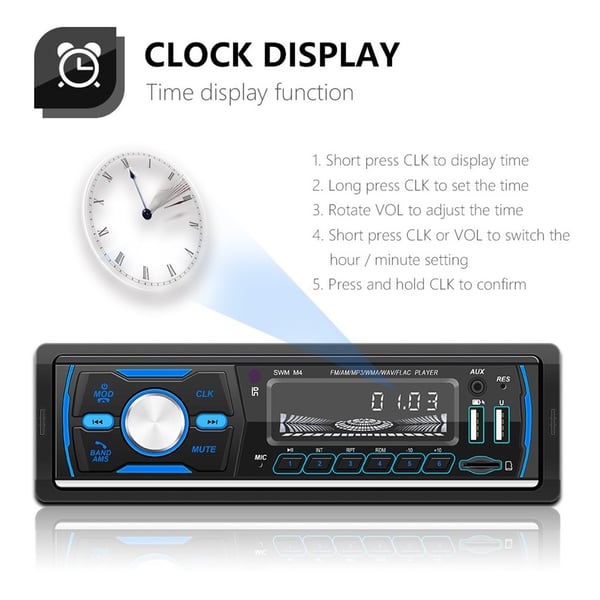 M4 MP3 Player TF USB Disk FM AM RDS D-AB DAB1 DIN Car Stereo + Radio  Receiver - buy M4 MP3 Player TF USB Disk FM AM RDS D-AB DAB1 DIN Car