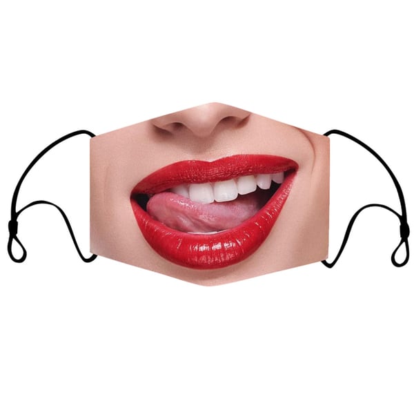 Adult Women Big Mouth Funny Face Mask Reusable Washable Breathable Smile  Mask - buy Adult Women Big Mouth Funny Face Mask Reusable Washable  Breathable Smile Mask: prices, reviews | Zoodmall