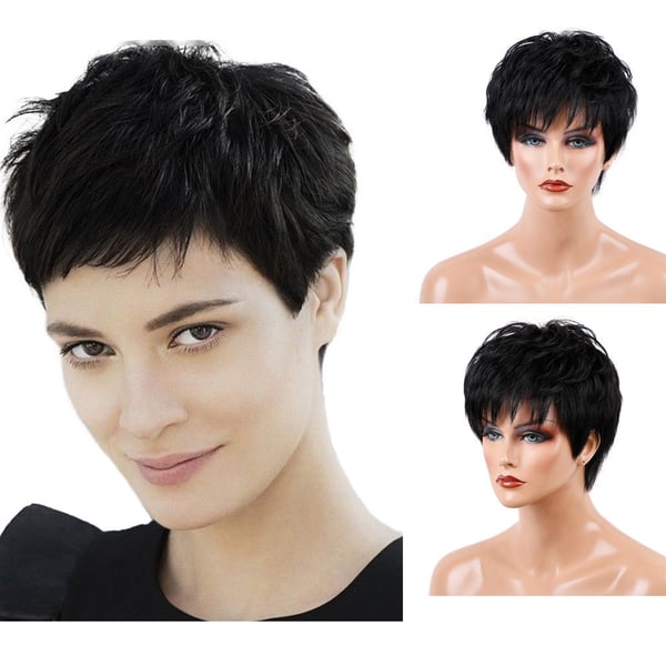 Natural Women Short Black Straight Hair Wigs Human Hair Female Human Hair  Wigs - buy Natural Women Short Black Straight Hair Wigs Human Hair Female Human  Hair Wigs: prices, reviews | Zoodmall