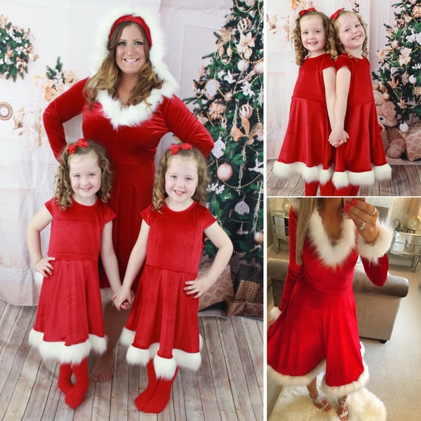 mommy and me christmas dress