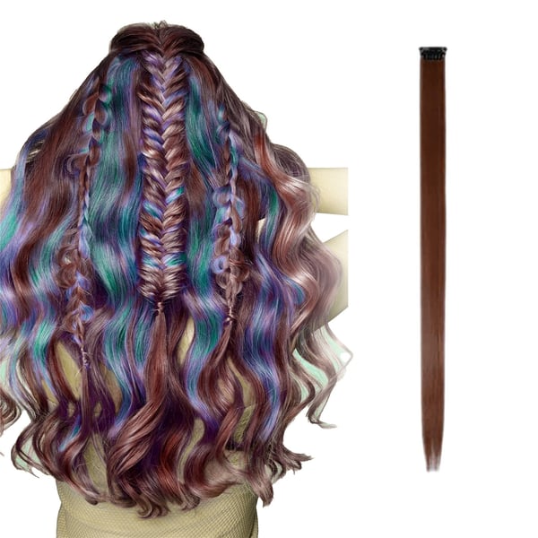 Colored Hair Extensions, Multi-colors Party Highlights Clip In Synthetic  Hair - buy Colored Hair Extensions, Multi-colors Party Highlights Clip In  Synthetic Hair: prices, reviews | Zoodmall