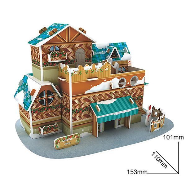 Christmas Gift Cottage DIY Handmade Puzzle Snow Cartoon House Model  Decoration - buy Christmas Gift Cottage DIY Handmade Puzzle Snow Cartoon  House Model Decoration: prices, reviews | Zoodmall