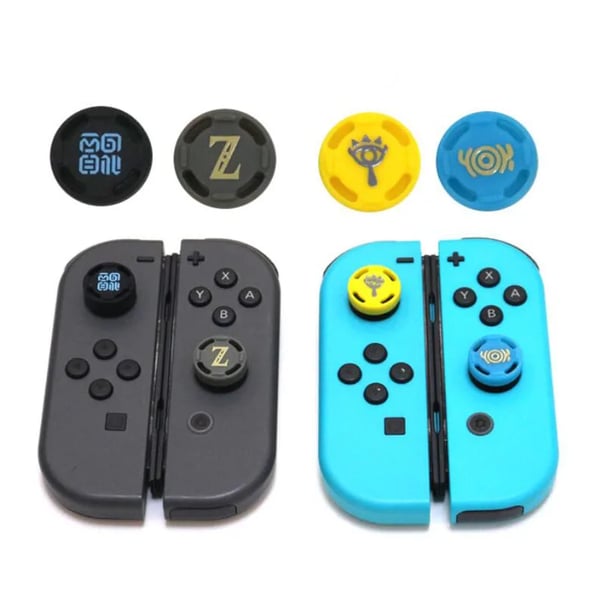 2PCS Silicone Thumb Grip Caps Analog Joystick Cap for Nintend Switch NS  Controller Replacement (A)