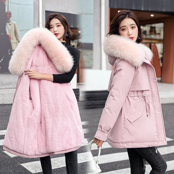 plus size mid length winter coats