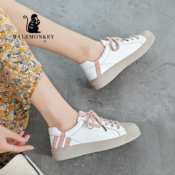 Casual Women Shoes Flats White 2022 Spirng Fashion Round Toe Leisure  Breathable Non-slip Sneakers Student Female Shoes Handmade - sotib olish  Casual Women Shoes Flats White 2022 Spirng Fashion Round Toe Leisure