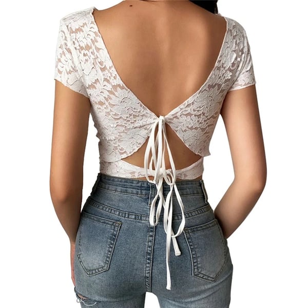 lace up tops trend