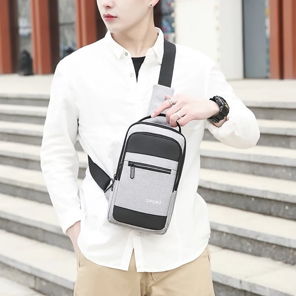 men's waterproof large capacity crossbody shoulder bag