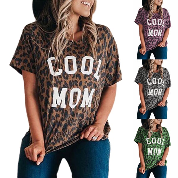 cool mom leopard shirt